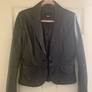 Massimo Black Leather Jacket